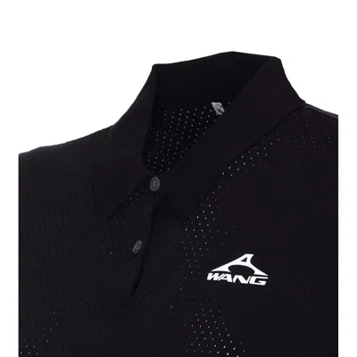 Alexander Wang Women Short Sleeves Polo In Black