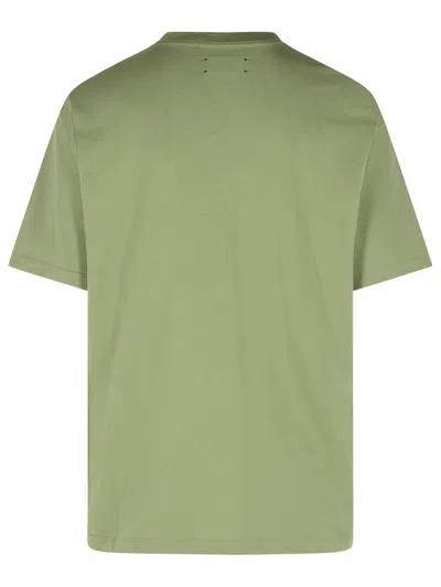 Amiri Stencil Crewneck Short Sleeves T-shirt In Green