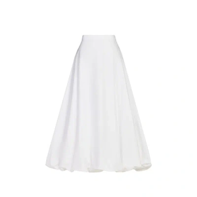 By Malene Birger Aubrey Organic Cotton Bubble Maxi Skirt In White
