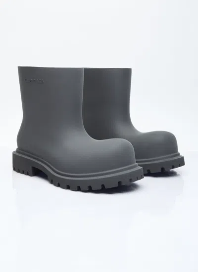 Balenciaga Men Steroid Boots In Gray