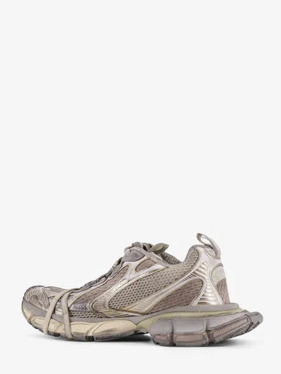 Balenciaga Men '3xl' Grey Low Top Sneakers With Logo Detail In Tech Fabric Man In Gray