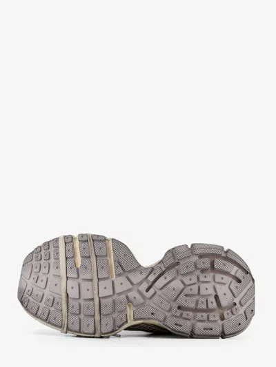 Balenciaga Men '3xl' Grey Low Top Sneakers With Logo Detail In Tech Fabric Man In Gray
