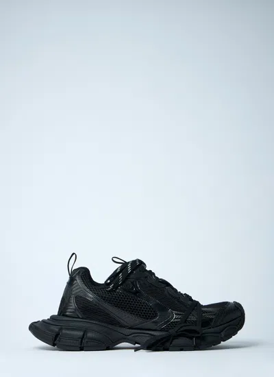 Balenciaga Black Mesh And Polyurethane 3xl Sneakers In Black