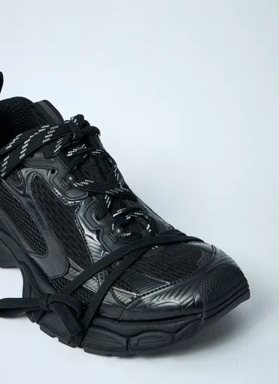 Balenciaga Black Mesh And Polyurethane 3xl Sneakers In Black