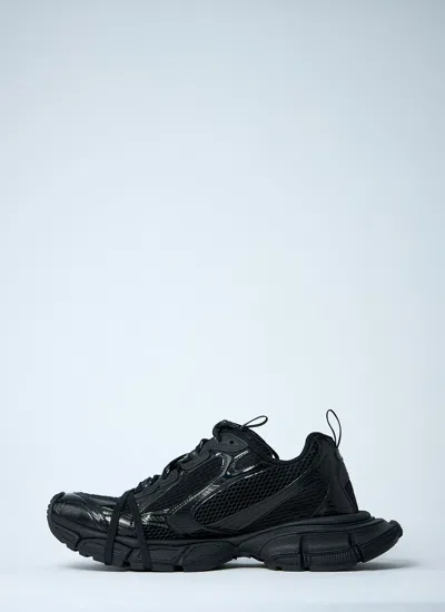 Balenciaga Black Mesh And Polyurethane 3xl Sneakers In Black