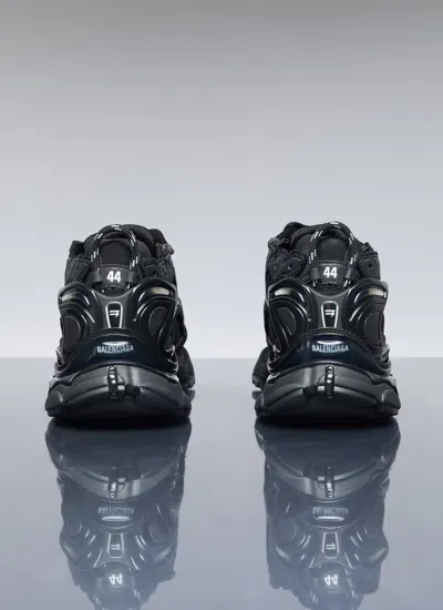 Balenciaga Men Runner Mesh And Leather Sneakers