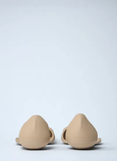 Balenciaga Flat Sole Open Toe Eva Zero Sneakers In Beige