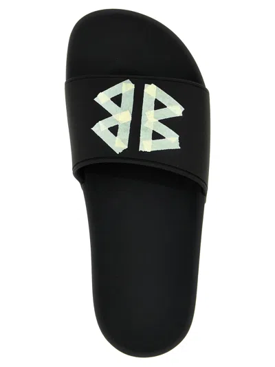 Balenciaga Slide Sandals With Open Toe And Flat Sole