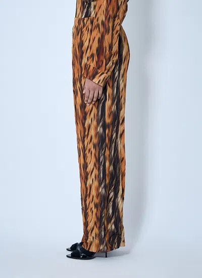 Balenciaga Pajamas-style Pants In Brown