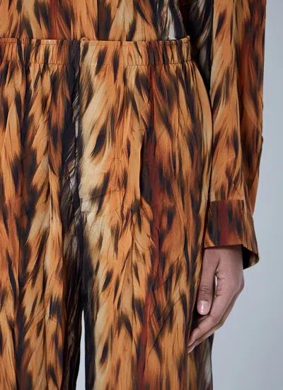 Balenciaga Pajamas-style Pants In Brown