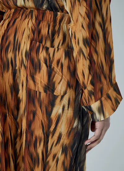 Balenciaga Pajamas-style Pants In Brown