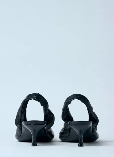 Balenciaga Women Monaco Leather Slingback Pumps In Black
