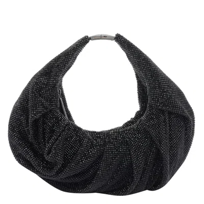 Benedetta Bruzziches Yennefer Mesh Metallic Crystal Top-handle Bag