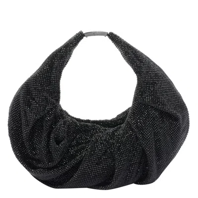 Benedetta Bruzziches Yennefer Mesh Metallic Crystal Top-handle Bag