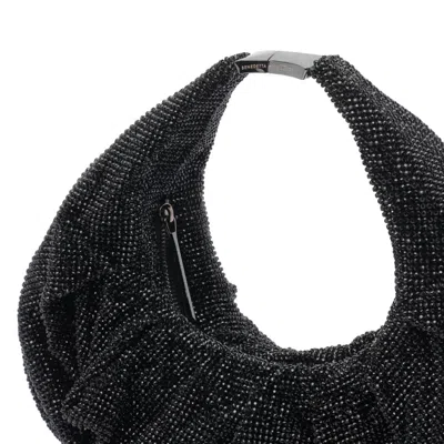 Benedetta Bruzziches Yennefer Mesh Metallic Crystal Top-handle Bag