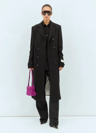 Bottega Veneta Women Black Shirt With Notebook Cuffs In Viscose Woman In Black