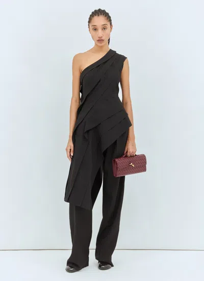 Bottega Veneta Long Andiamo Intrecciato Clutch Bag In 2250 Barolo-m Brass