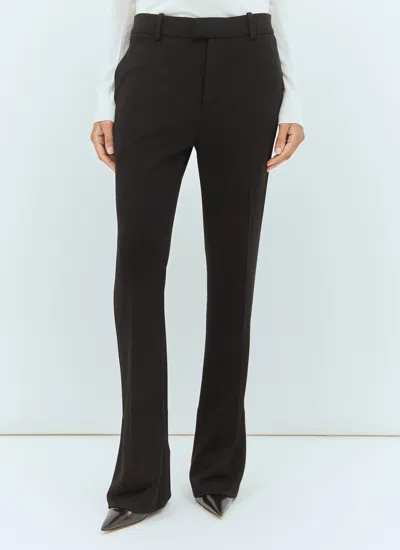 Bottega Veneta Fluid Matte Jersey Flare Leg Pants In Black