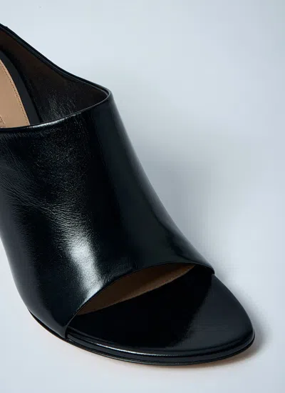Bottega Veneta Rana Leather Mules In Black