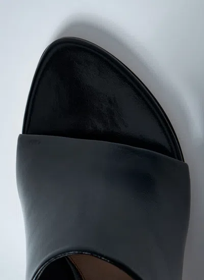 Bottega Veneta Rana Leather Mules In Black