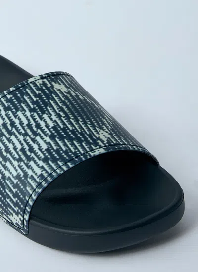 Burberry Men Check Dive Slides In Multi
