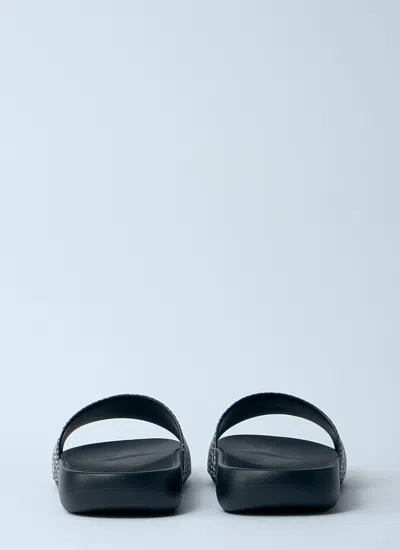 Burberry Men Check Dive Slides In Multi