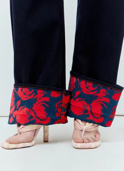 Burberry Tartan Fabric Thong Sandals 9cm In Cameo Ip Check