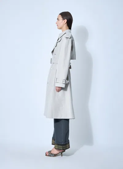Burberry Women Trench Coat In Gray