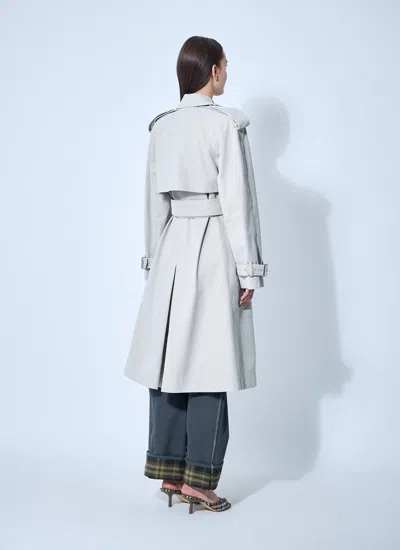 Burberry Women Trench Coat In Gray