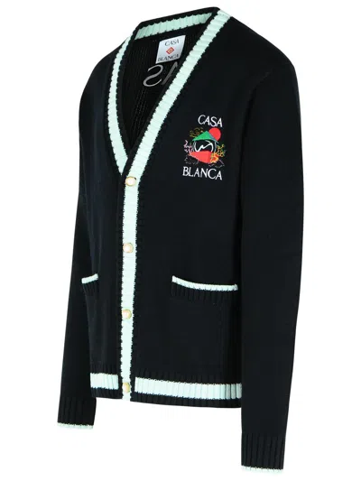 Casablanca Men's Casa Mountain Cardigan In Black