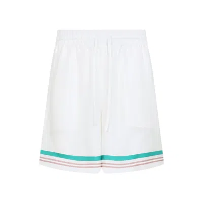 Casablanca Shorts In Seta Bianca In White