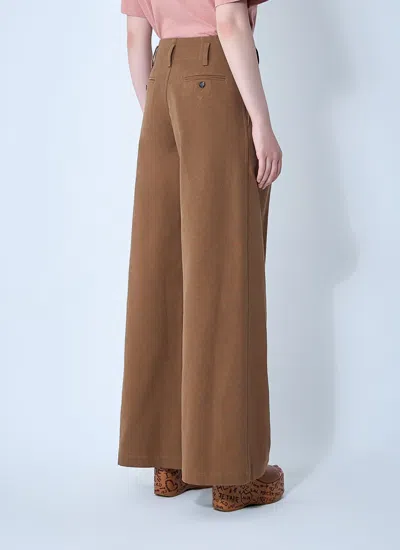Chloé Cotton Canvas Wide Pants