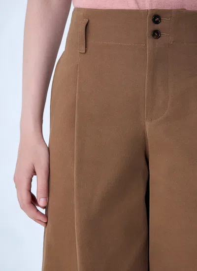 Chloé Cotton Canvas Wide Pants