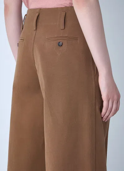 Chloé Cotton Canvas Wide Pants