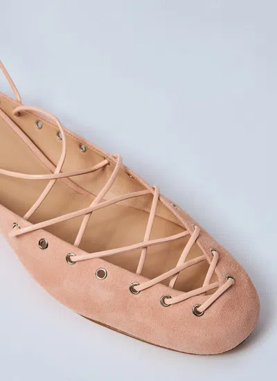 Chloé 10mm Ghillies Leather Flats