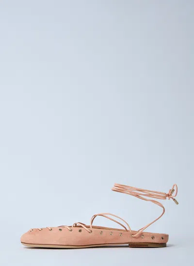 Chloé 10mm Ghillies Leather Flats