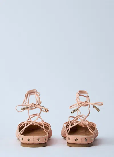 Chloé 10mm Ghillies Leather Flats