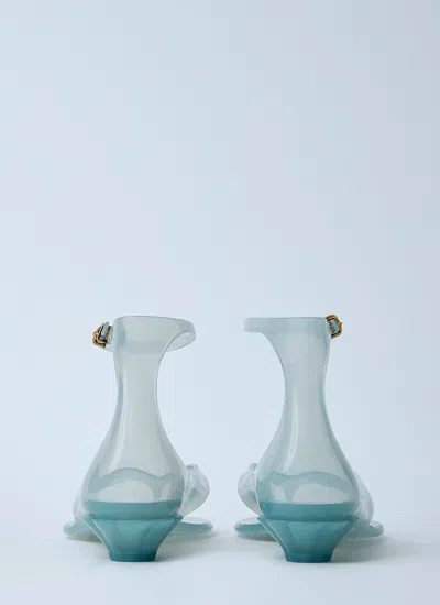 Chloé Chloe Women Pastel Light-blue Tpu Chloe Jelly Thong Sandals In Spearmint