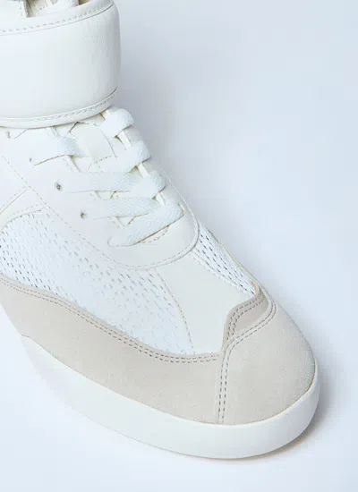 Chloé Mesh And Suede Kick High-top Sneakers In White