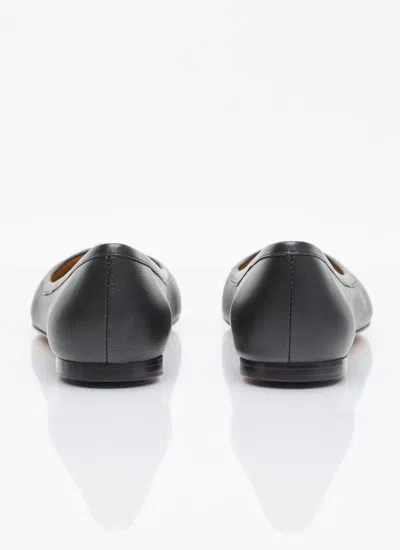 Chloé Black Nappa Leather Marcie Ballerina