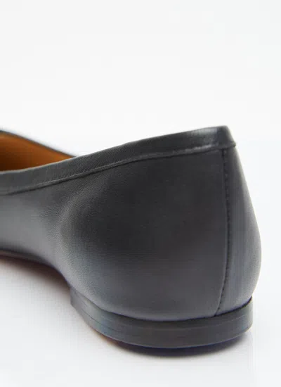 Chloé Black Nappa Leather Marcie Ballerina