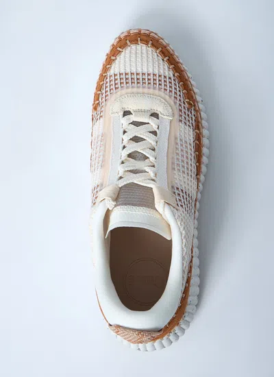 Chloé Natural Nama Trainer In Recycled Nylon In Multi