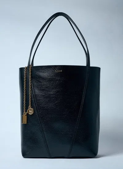 Chloé Chloè Spin Small Leather Tote Bag