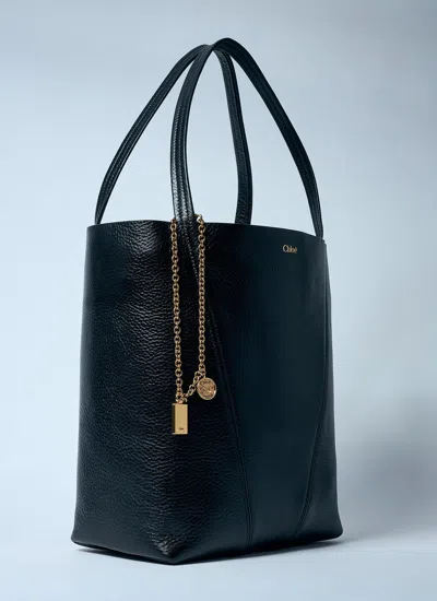 Chloé Chloè Spin Small Leather Tote Bag