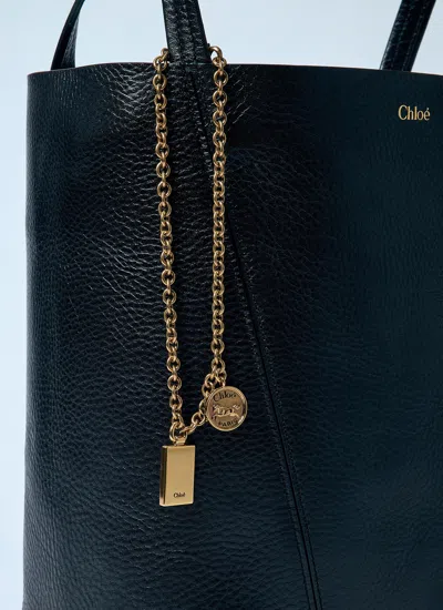 Chloé Chloè Spin Small Leather Tote Bag