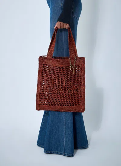 Chloé X Made For A Woman Summer Banana Small Raffia Tote Bag