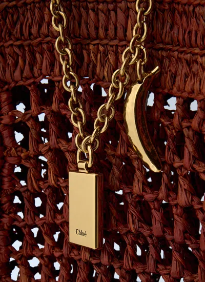 Chloé X Made For A Woman Summer Banana Small Raffia Tote Bag