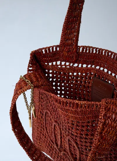 Chloé X Made For A Woman Summer Banana Small Raffia Tote Bag