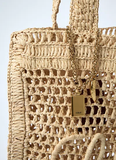 Chloé Summer Banana Crochet Tote Bag