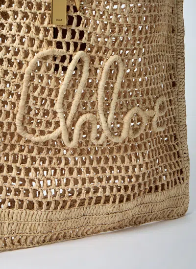 Chloé Summer Banana Crochet Tote Bag